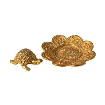Tortiose Feng shui symbol Gold Plated in Metal 1