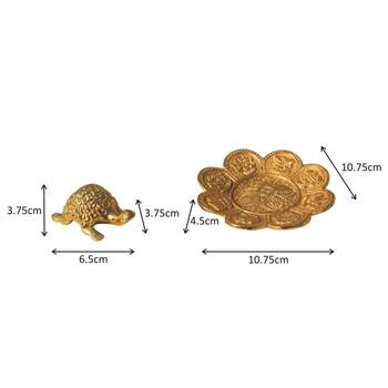 Tortiose Feng shui symbol Gold Plated in Metal 2
