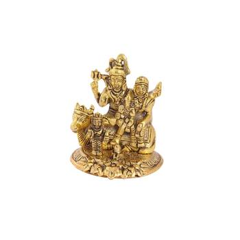 Shiv Parivar in metal antique gold finish 1