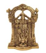 Tirupati Balaji in metal Antique golden finish