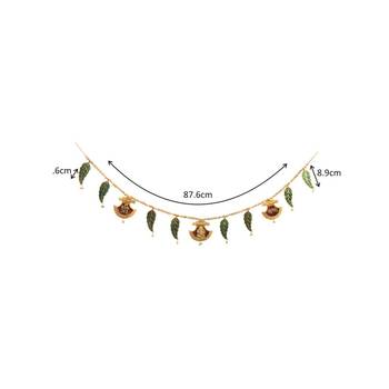 Bandanwarin metal with fan shaped motiff shree ganesha nama engraved 2