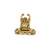 Handicrafts Paradise Laughing buddha Happy man Feng shue in metal showpiece for gifting and goodluck - 3 inches