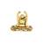 Handicrafts Paradise Laughing buddha Happy man Feng shue in metal showpiece for gifting and goodluck - 3 inches