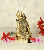 Handicrafts Paradise Lord Shiva in metal - 6.5 inches
