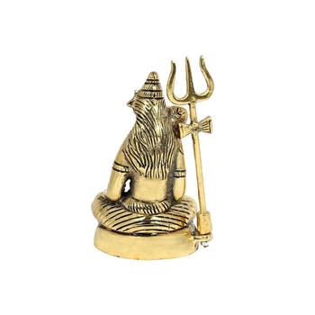 Handicrafts Paradise Lord Shiva in metal - 6.5 inches 4