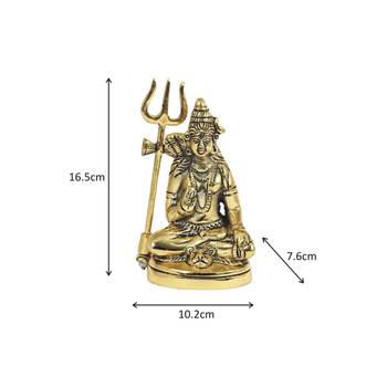 Handicrafts Paradise Lord Shiva in metal - 6.5 inches 5