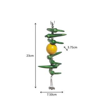Door Hanging Yellow Neembu Green Mirch in Metal 1