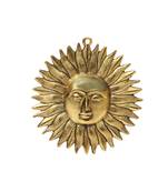 Hanging in metal Sun shaped Golden finish