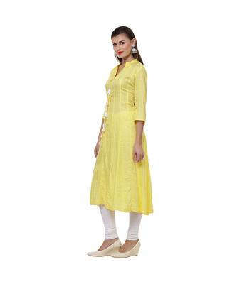 yellow Anarakali Kurta 2