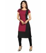 multicolor Selfie Contarst Kurti