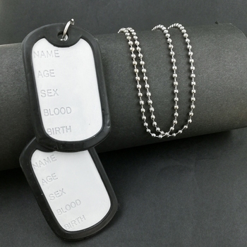 Dog Tag Dual Locket Pendent 