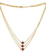 Maroon necklaces
