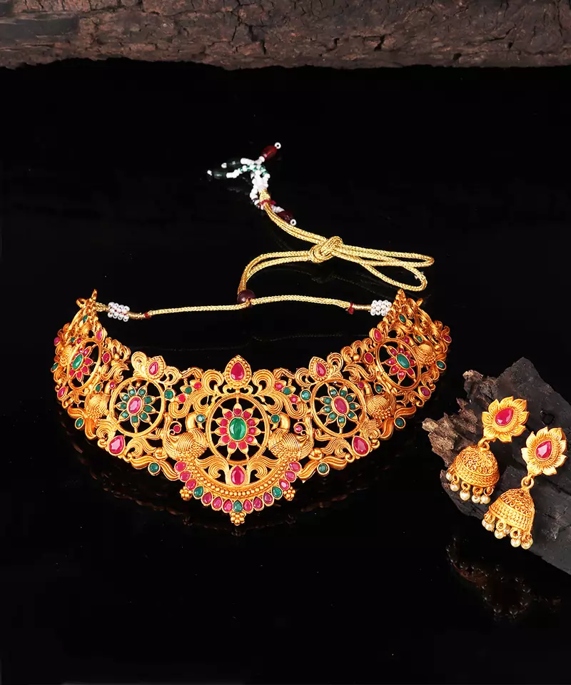 Temple Choker Necklace Sets