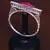 Rhodium Plated Ruby and AAA CZ Embellished Designer Bracelet BD415