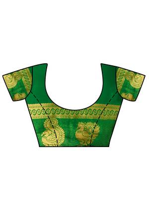 Rust Hand Woven Crepe Saree With Blouse 4
