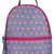 Anekaant Mini Grey & Pink Printed Polyester Backpack