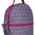 Anekaant Mini Grey & Pink Printed Polyester Backpack