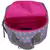 Anekaant Mini Grey & Pink Printed Polyester Backpack