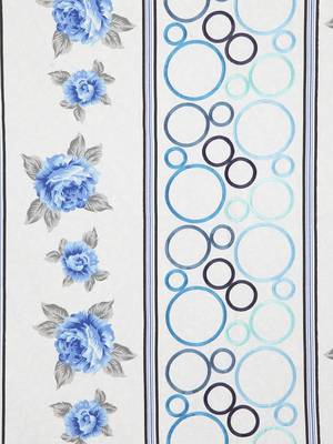 Blue embroidered bed sheets with two pillow cover 3