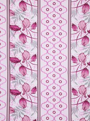 Pink embroidered bed sheets with two pillow cover 3