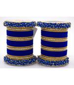 Blue Fancy Bridal Bangle Sets Set Of 2