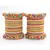 Multicolor Fancy Bridal Bangle Sets Set Of 2