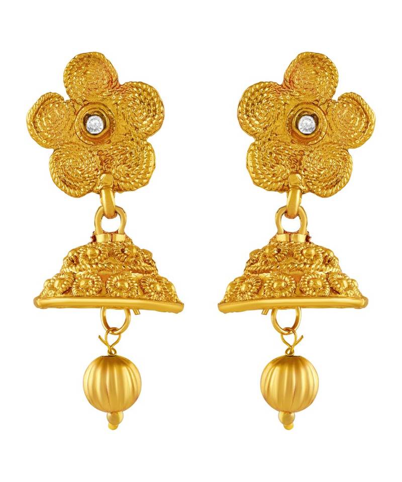 Traditional Four String Gold Plated Necklace Set For Women Asmitta