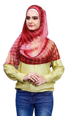 Justkartit Soft Net Lycra Ready To Wear Hijab Scarf For Women (To Be Worn On Hijab Cap) 1