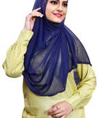 Soft Net Lycra Stitched Instant Hijab Scarf For Women (To Be Worn On Hijab Cap)