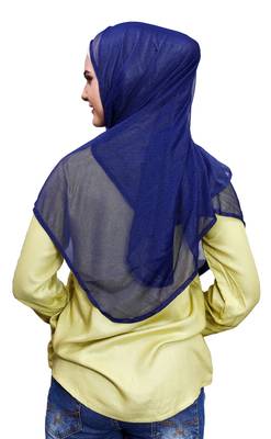 Soft Net Lycra Stitched Instant Hijab Scarf For Women (To Be Worn On Hijab Cap) 5