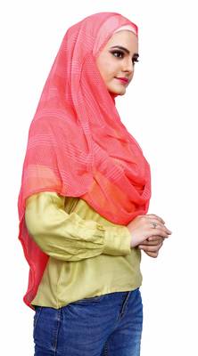Stitched Instant Hijab Scarf For Women (To Be Worn On Hijab Cap) 2
