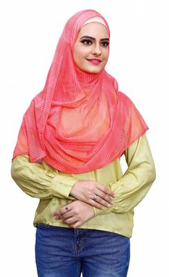 Stitched Instant Hijab Scarf For Women (To Be Worn On Hijab Cap) 3