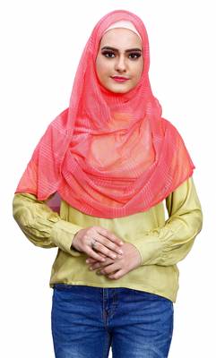 Stitched Instant Hijab Scarf For Women (To Be Worn On Hijab Cap) 4