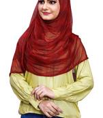 Net Lycra Stitched Hijab Scarf For Women (To Be Worn On Hijab Cap)