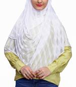 Occasion Wear Stitched Instant Hijab Scarf For Women (To Be Worn On Hijab Cap)
