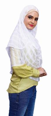 Occasion Wear Stitched Instant Hijab Scarf For Women (To Be Worn On Hijab Cap) 2