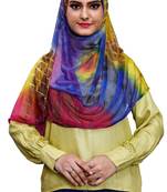 Multi Color Soft Net Lycra Instant Hijab Scarf For Women (To Be Worn On Hijab Cap)