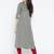 Grey plain cotton kurtas-and-kurtis