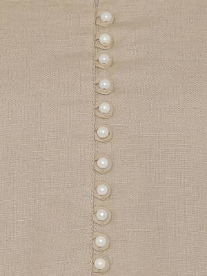 Beige plain cotton short-kurtis 5