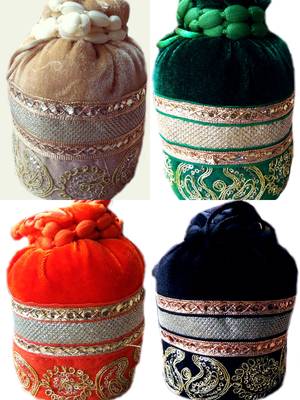 Rajasthani Traditional Gota Patti Velvet Potli 1