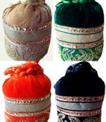 Rajasthani Traditional Gota Patti Velvet Potli