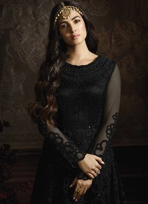 Black Net Anarkali Salwar Kameez 4