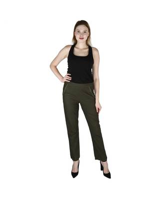 green plain Cotton trousers 1