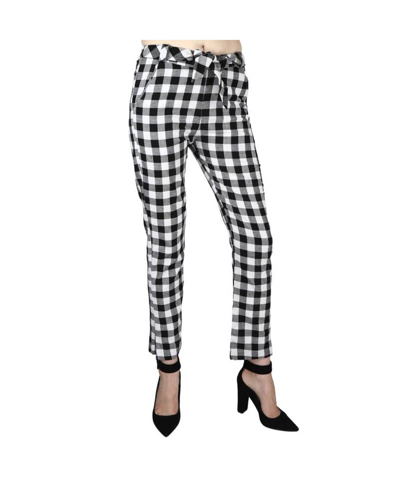 black plain Cotton trousers