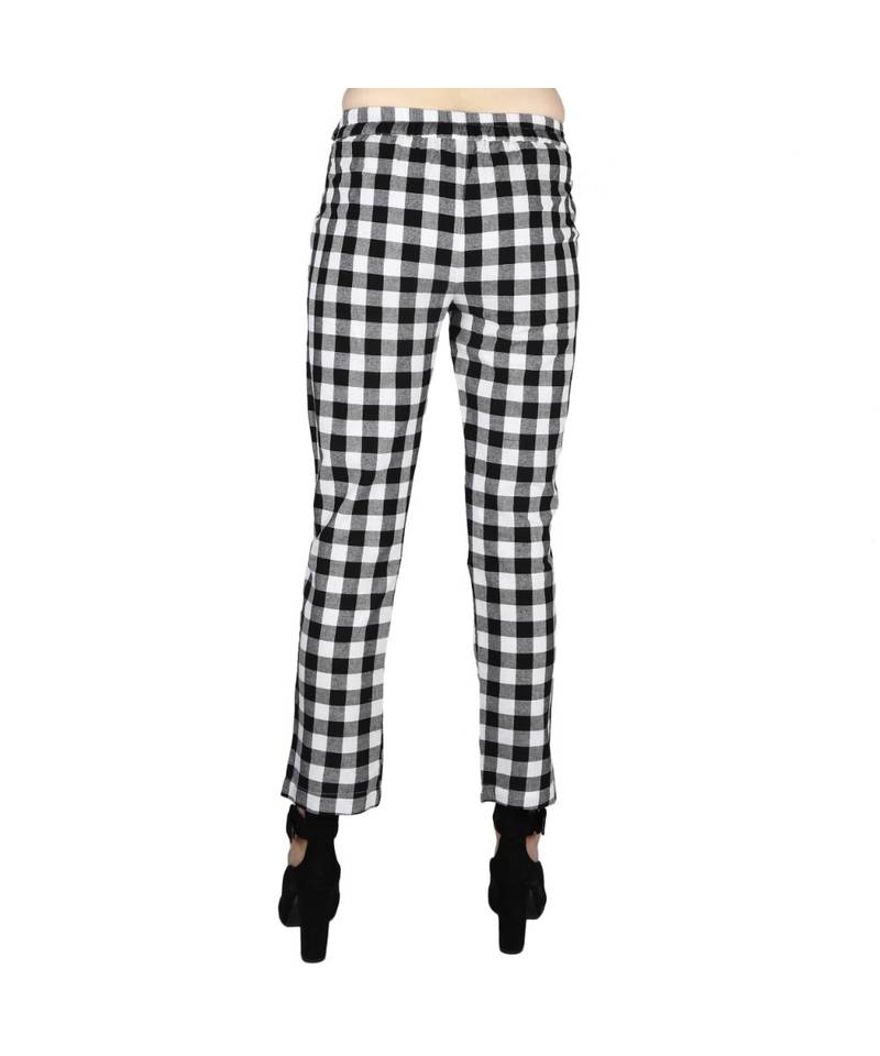 black plain Cotton trousers