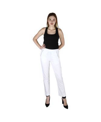 white plain Cotton trousers 1