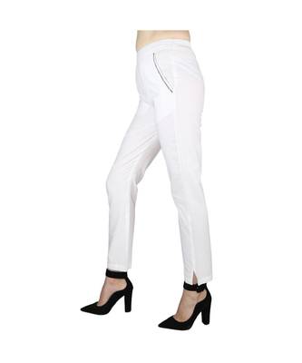 white plain Cotton trousers 3