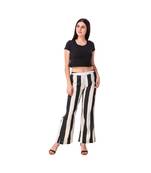 white plain rayon trousers