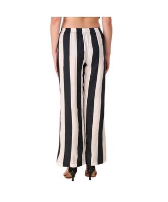 white plain rayon trousers 4