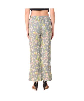 multicolor plain rayon trousers 4
